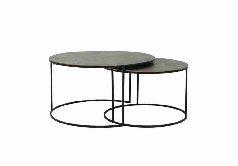 Light & Living Salontafel 'Rengo' Set van 2 stuks, kleur Antiek Brons