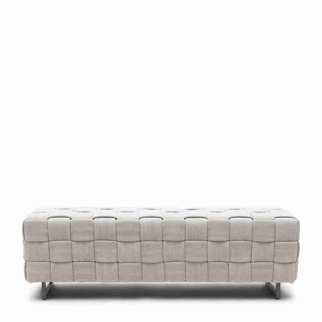 Rivièra Maison Eetkamerbank 'Room 48' Mouliné Linen, 150cm, kleur Fabulous Flax