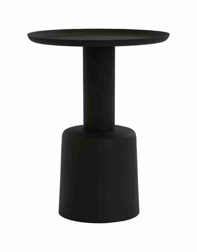 Light & Living Bijzettafel 'Milaki' 39cm, kleur Zwart