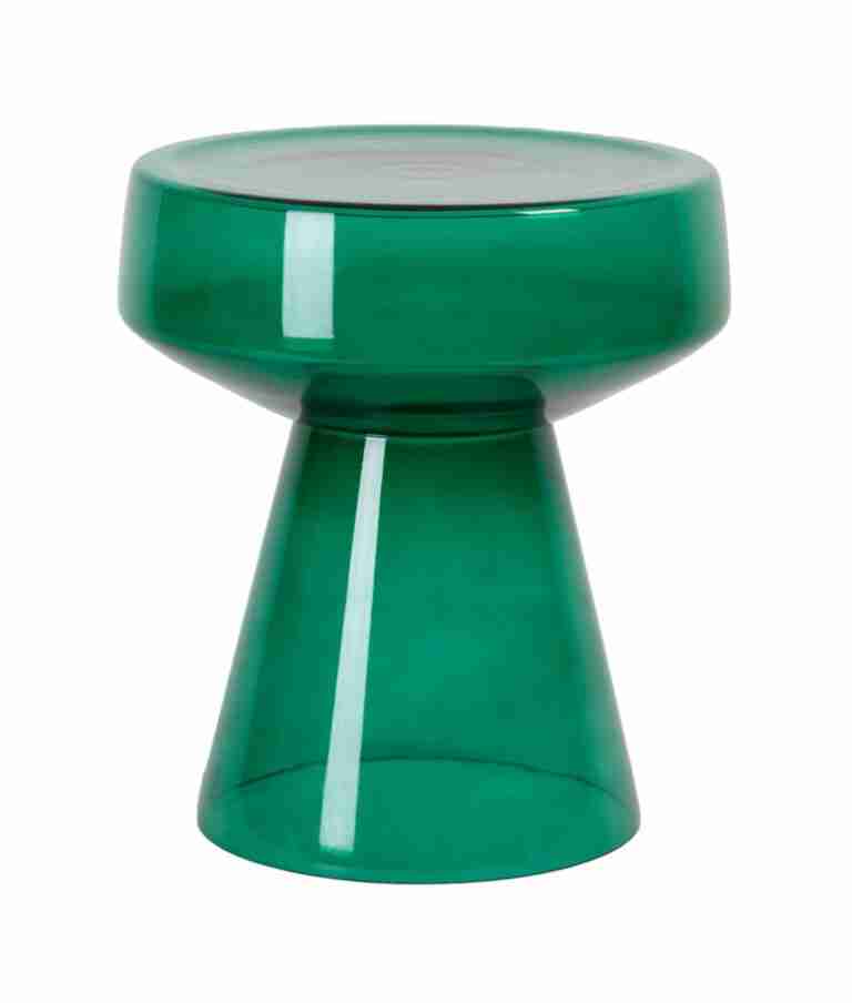Light & Living Bijzettafel 'Dakwa' Glas, 37cm, kleur Groen