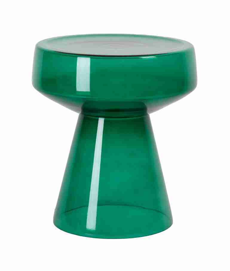 Light & Living Bijzettafel 'Dakwa' Glas, 37cm, kleur Groen