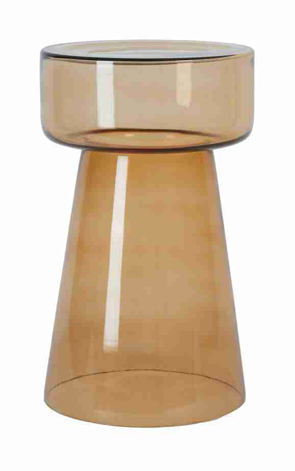 Light & Living Bijzettafel 'Dakwa' Glas, 30cm, kleur Okergeel