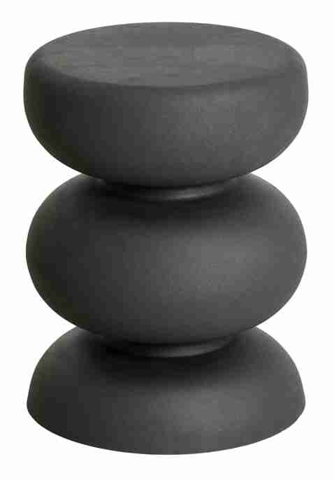 Light & Living Bijzettafel 'Kobodo' 35cm, kleur Mat Zwart