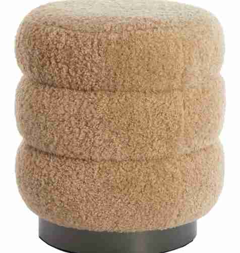 Light & Living Poef 'Jobbi' Teddy, kleur Beige
