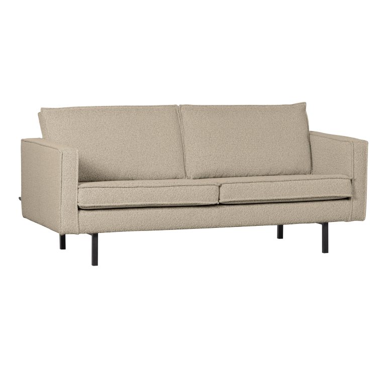WOOOD 2,5-zits Bank 'Rodeo' Bouclé, kleur Beige