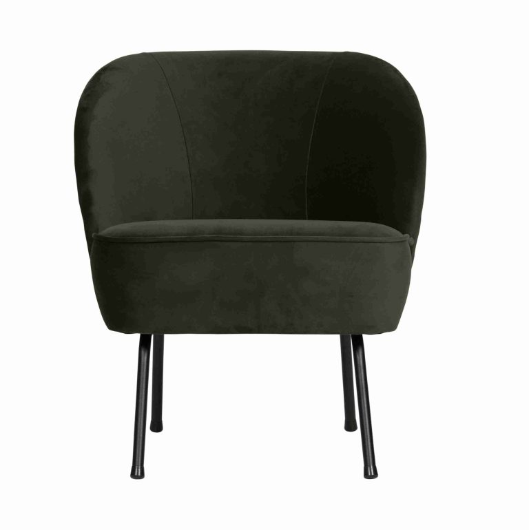 WOOOD Fauteuil 'Vogue' Velvet, kleur Donkergroen