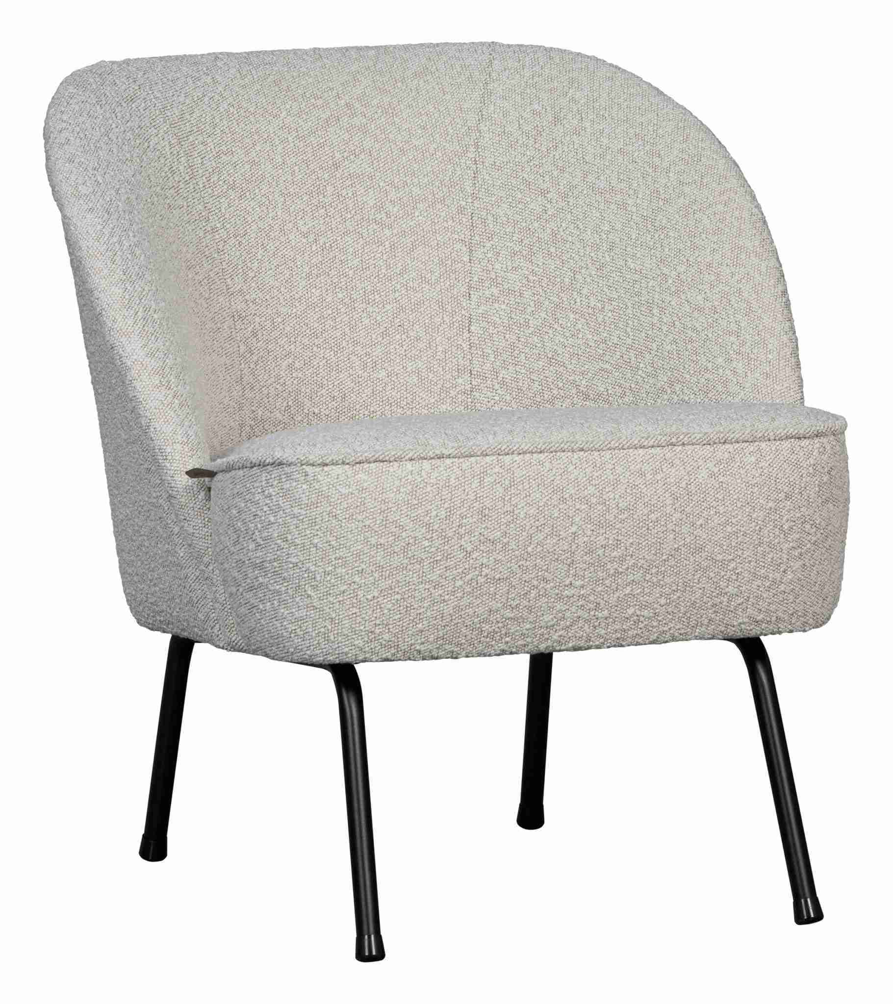 WOOOD Fauteuil 'Vogue' Bouclé, kleur Naturel