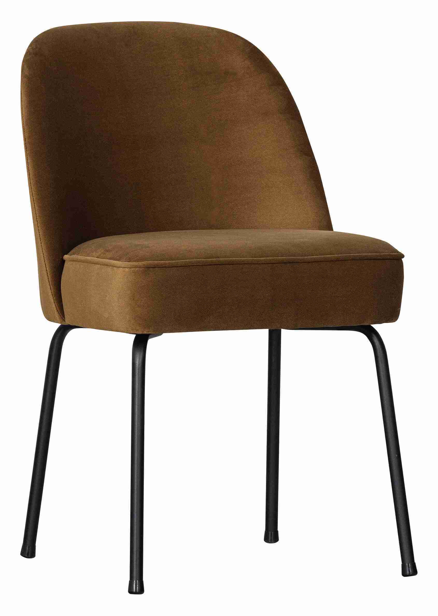 WOOOD Eetkamerstoel 'Vogue' Velvet, kleur Honing Geel