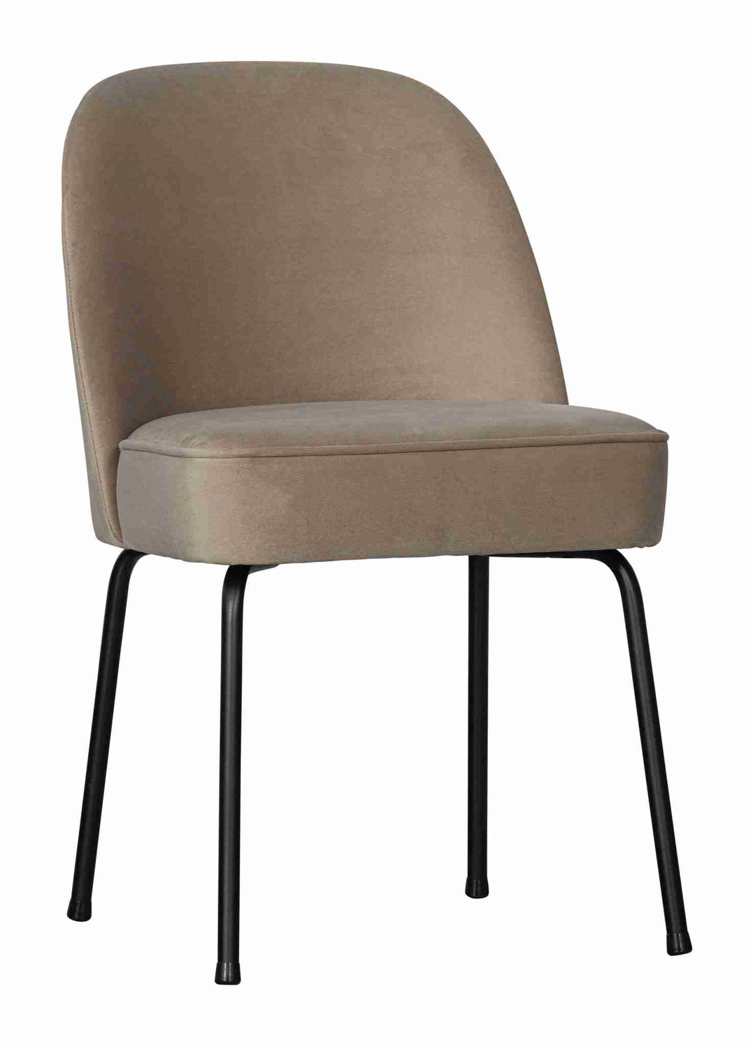 WOOOD Eetkamerstoel 'Vogue' Velvet, kleur Khaki