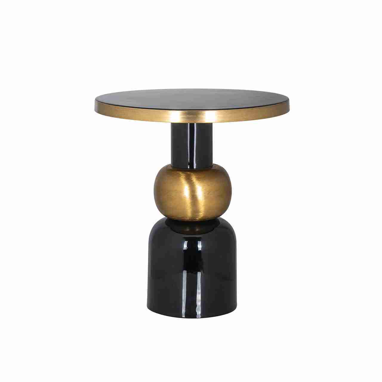 Richmond Bijzettafel 'Mose' Ø51cm, kleur Zwart