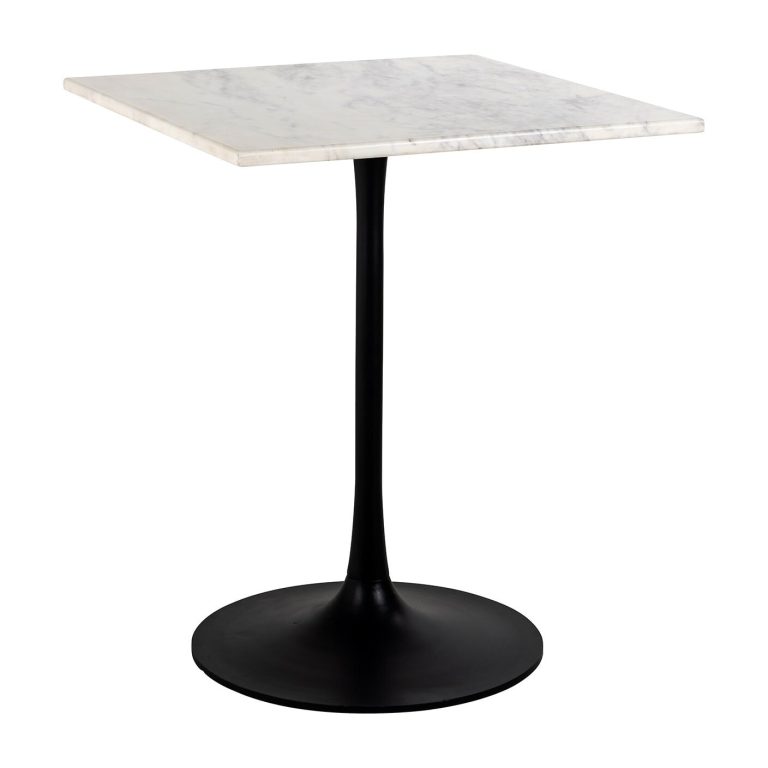 Richmond Bistrotafel 'Carlten' Marmer, 65 x 65cm, kleur Wit