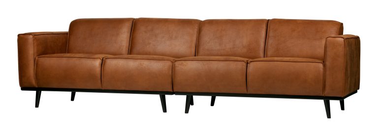 WOOOD Bank 'Statement' 4-zits, kleur Cognac