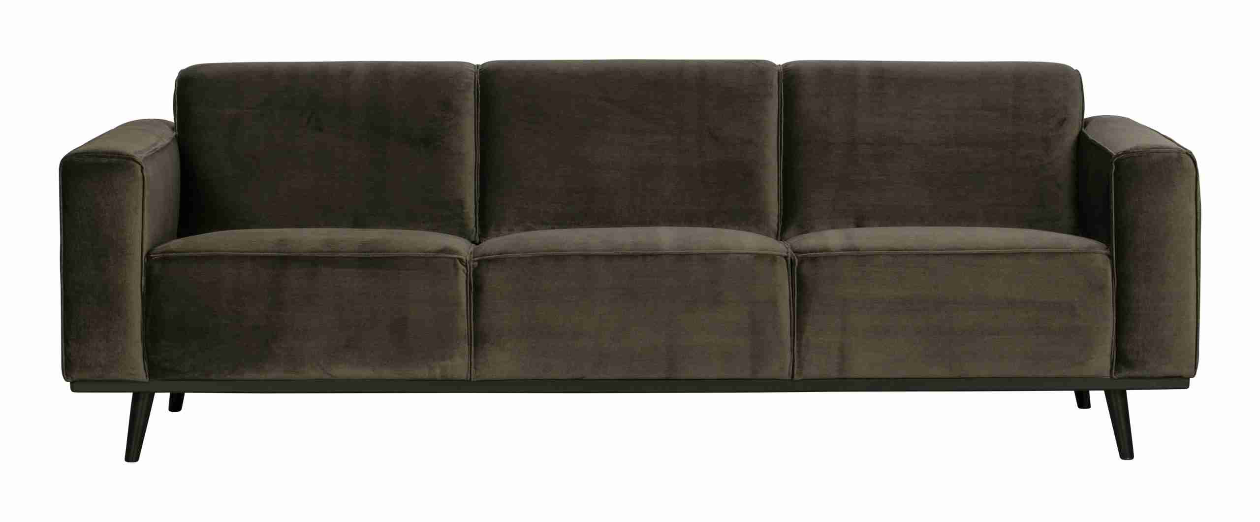 WOOOD Bank 'Statement' 3-zits, Velvet, kleur Warm Groen