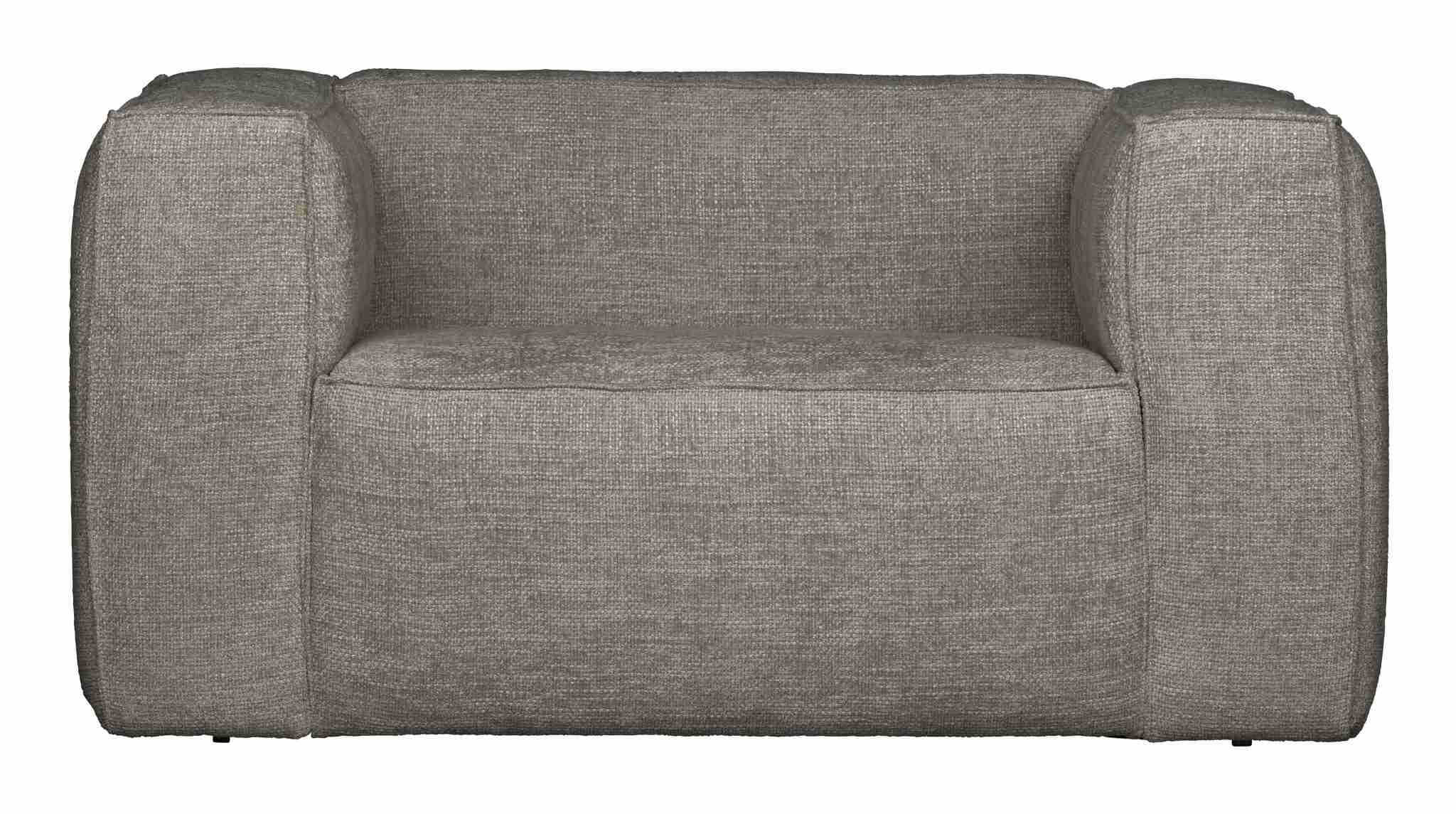 WOOOD Fauteuil 'Bean' Melange, kleur Travertin