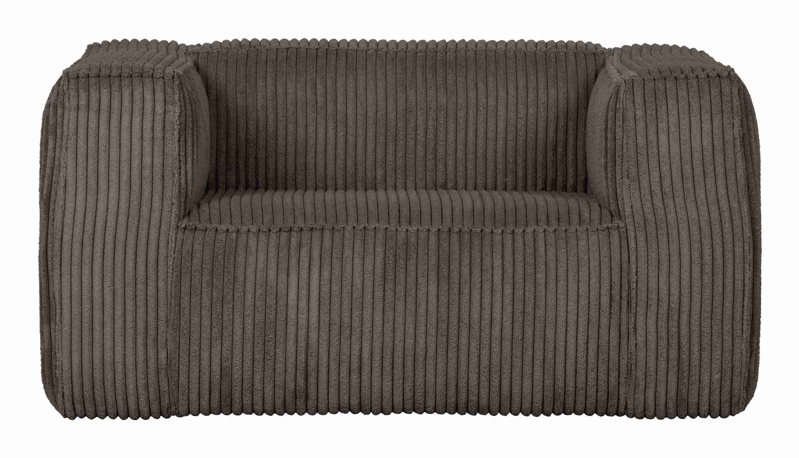 WOOOD Fauteuil 'Bean' Rib, kleur Mud