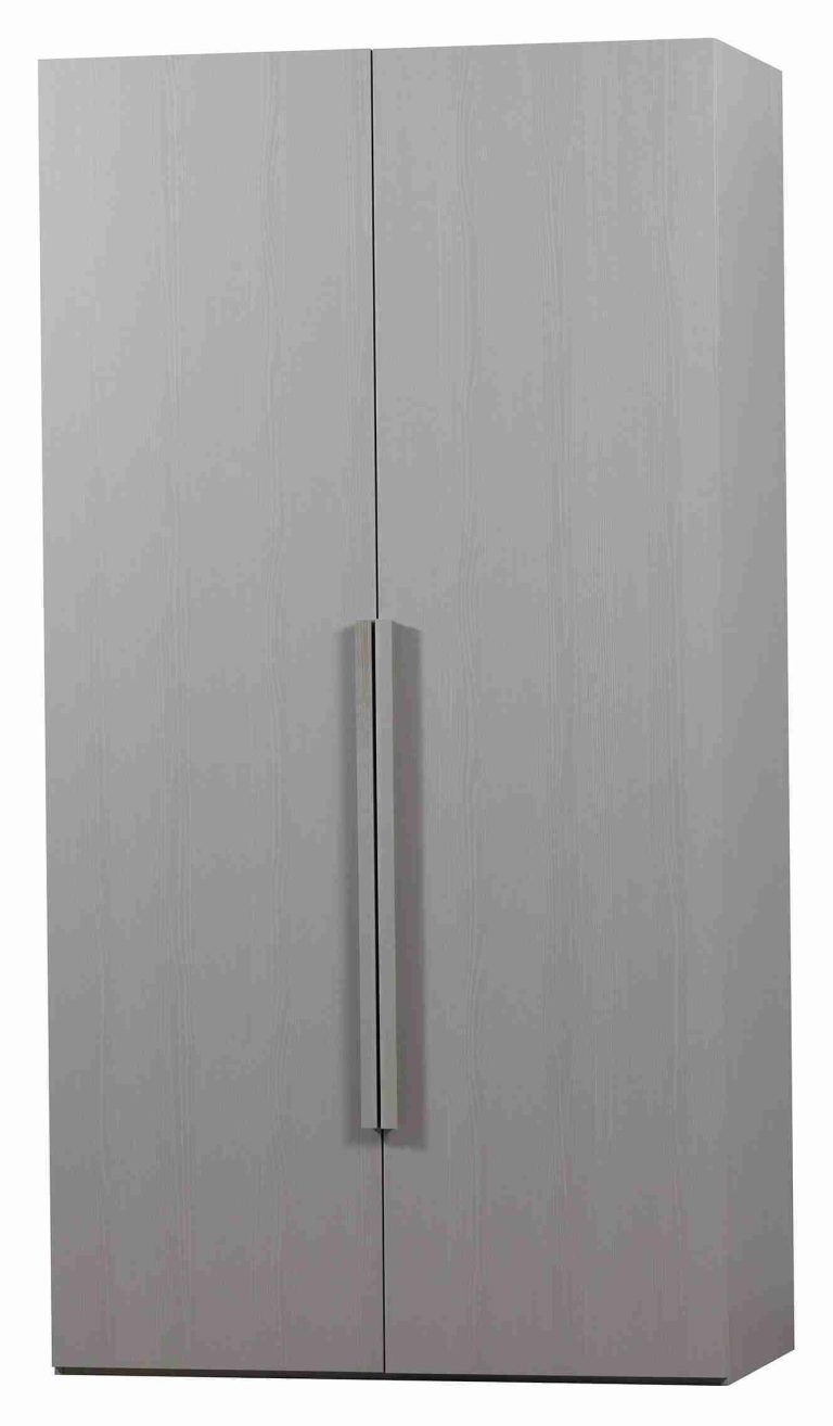WOOOD Kledingkast 'Rens' 2-deurs, kleur Pebble Grey