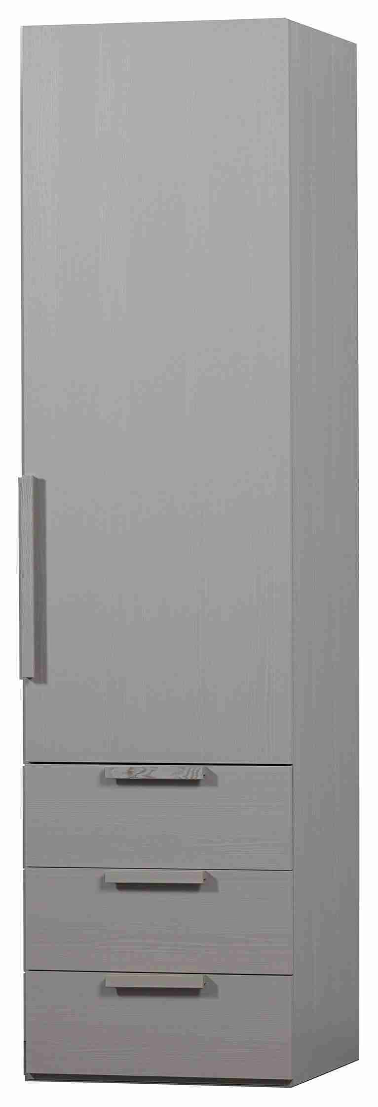 WOOOD Kledingkast 'Rens' 1-deurs, kleur Pebble Grey