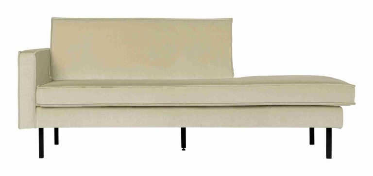 WOOOD Daybed 'Rodeo' Links, Velvet, kleur Pistache