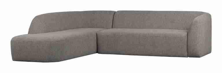 WOOOD Hoekbank 'Sloping' Links, kleur Grijs Melange
