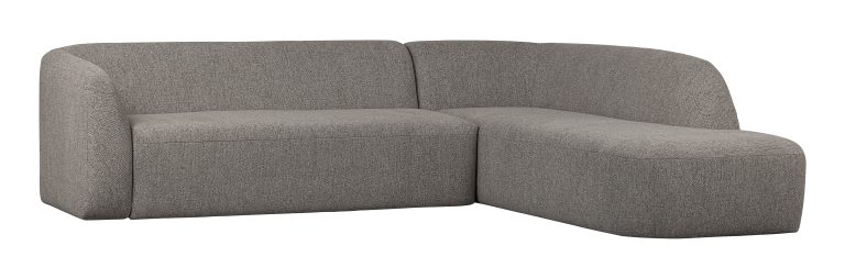 WOOOD Hoekbank 'Sloping' Rechts, kleur Grijs Melange