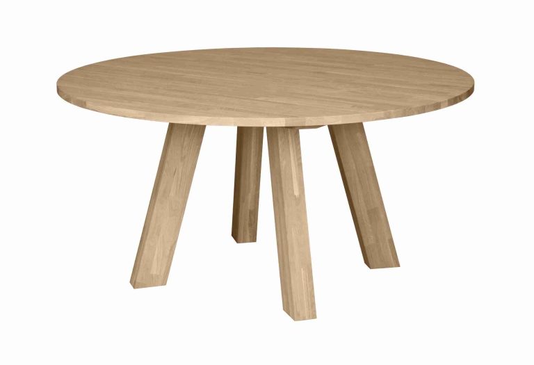WOOOD Ronde Eettafel Rhonda Eikenhout, 150cm - Bruin