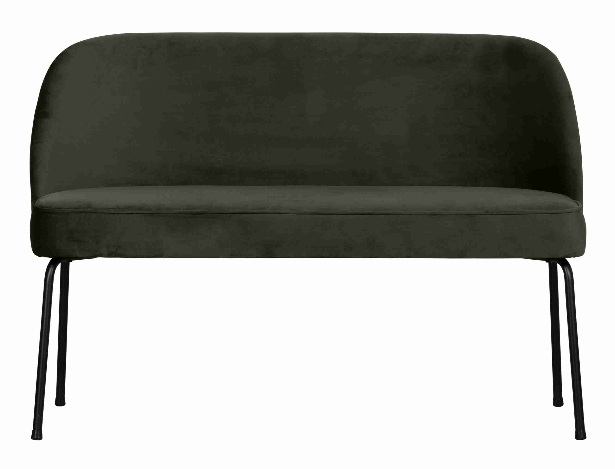 WOOOD Eetkamerbank 'Vogue' Velvet, kleur Donkergroen