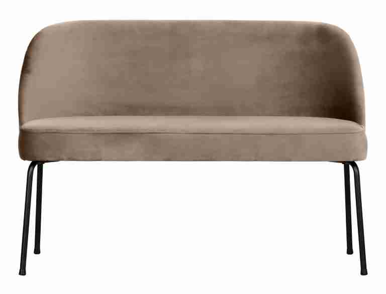 WOOOD Eetkamerbank 'Vogue' Velvet, kleur Khaki