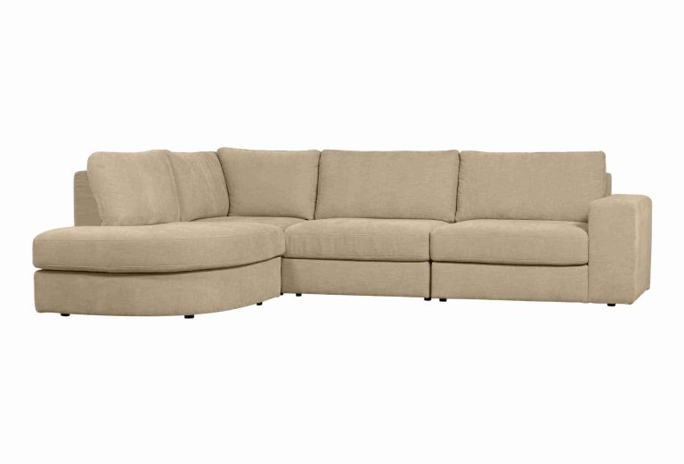 vtwonen Hoekbank 'Family' Links, Woven, kleur Zand