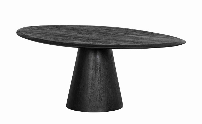 WOOOD Organische Salontafel 'Posture' Mangohout, 120 x 80cm, kleur Zwart