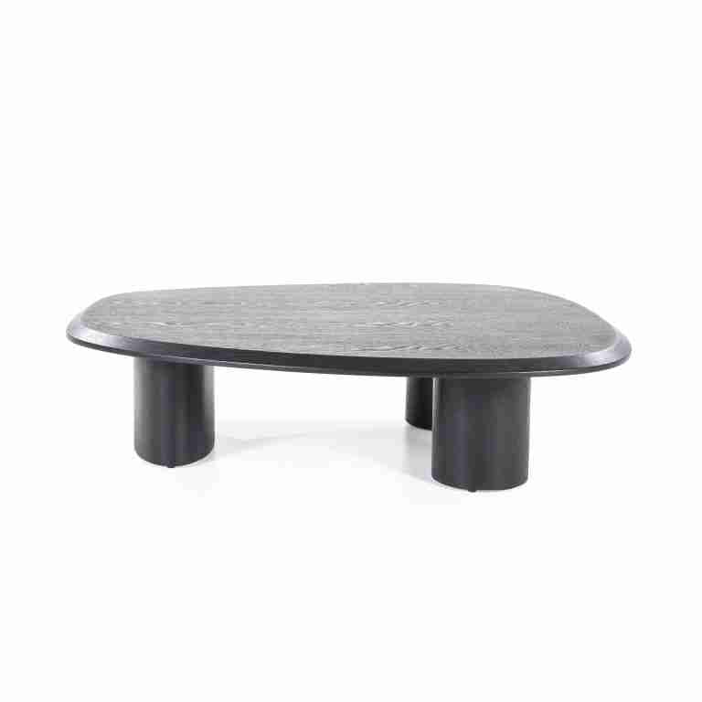 Eleonora Organische Salontafel 'Walter' Eiken, 106 x 88cm, kleur zwart