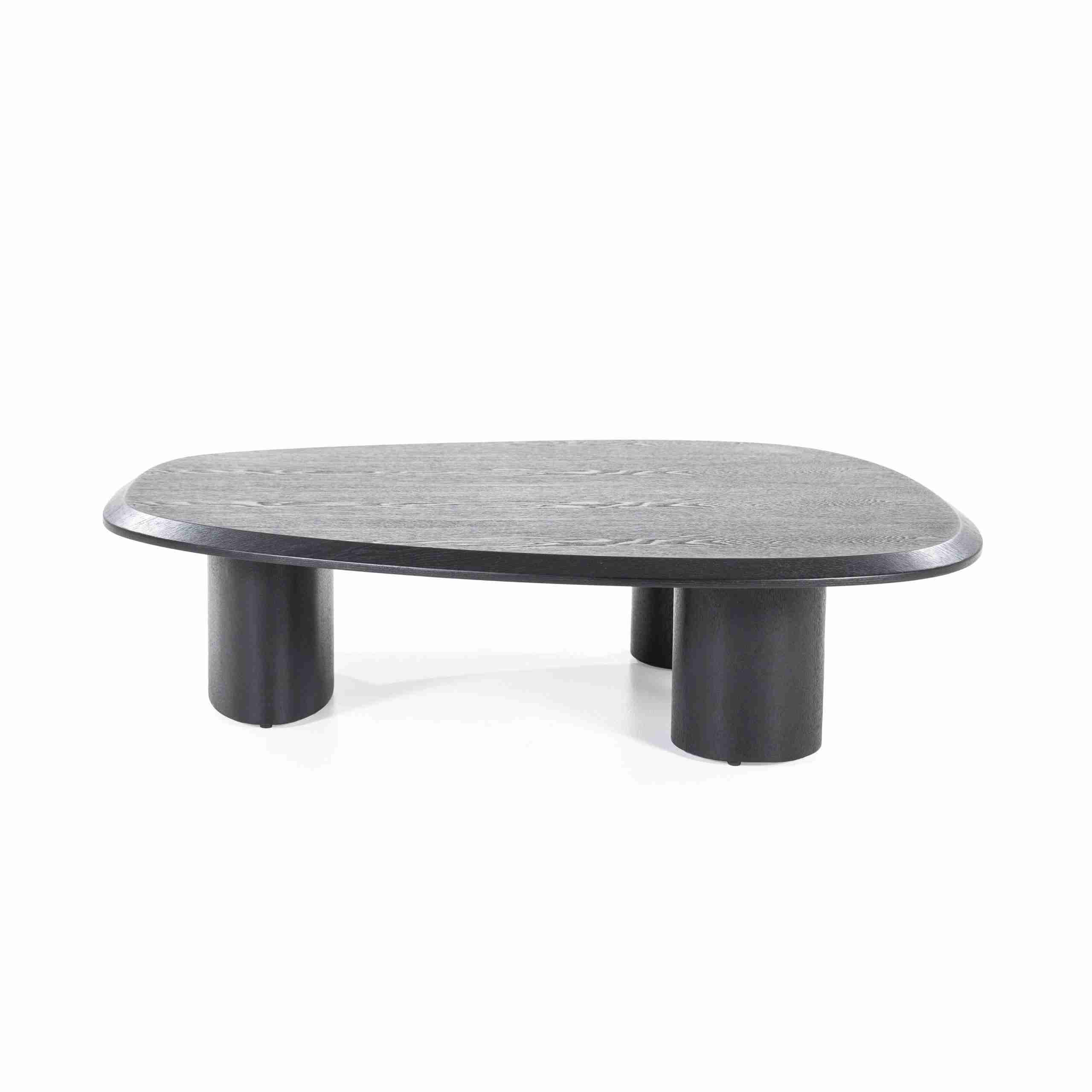Eleonora Organische Salontafel 'Walter' Eiken, 106 x 88cm, kleur zwart