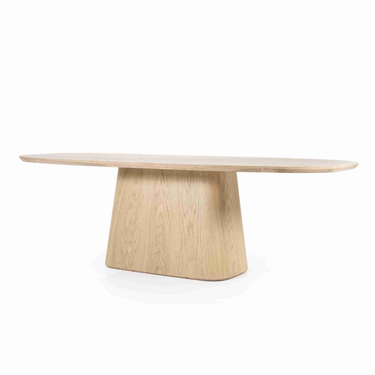 Eleonora Deens Ovale Eettafel 'Nola' Eikenhout, 250 x 110cm