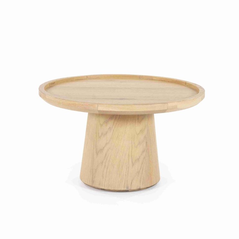 Eleonora Salontafel 'Leia' Eikenhout, 66cm