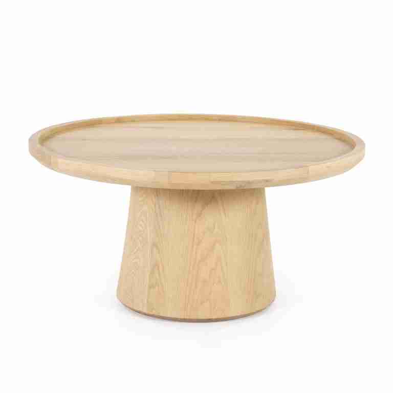 Eleonora Salontafel 'Leia' Eikenhout, 80cm