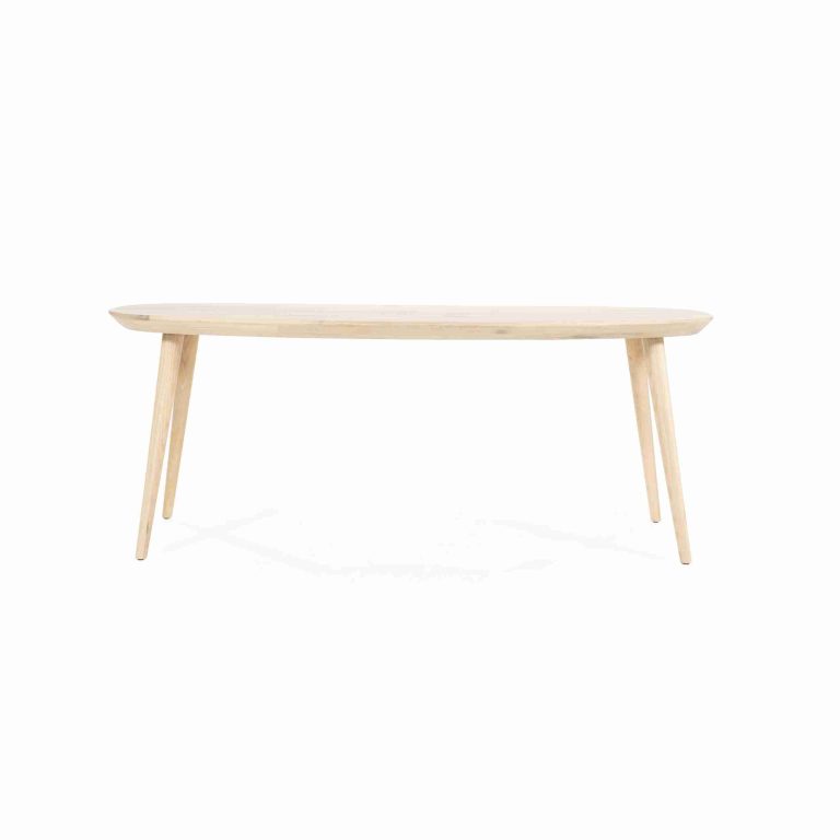 Eleonora Deens Ovale Eettafel 'Elijah' Eiken, 220 x 100cm, kleur Naturel