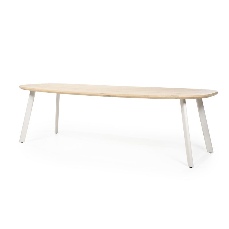 Eleonora Deens Ovale Eettafel 'Dion' Eiken, 260 x 110cm