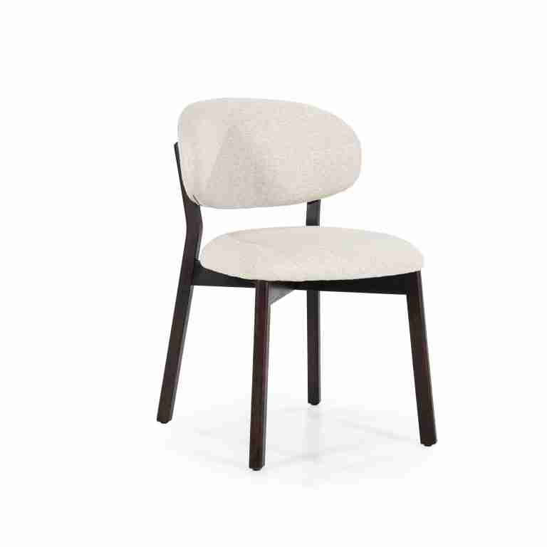 Eleonora Eetkamerstoel 'Mikky' kleur Beige/Bruin