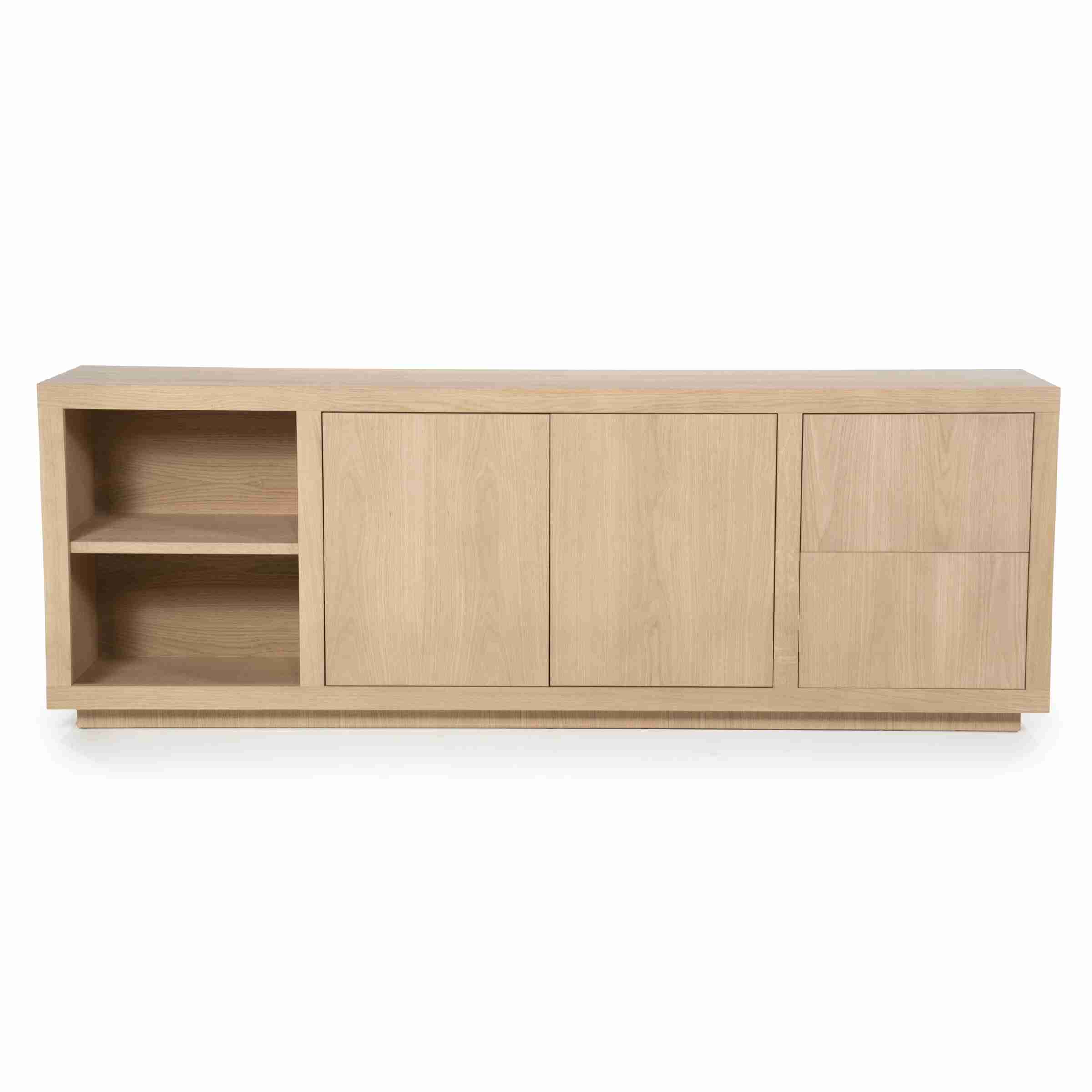 Eleonora Dressoir 'Helsinki' Eiken, 200cm, kleur Naturel