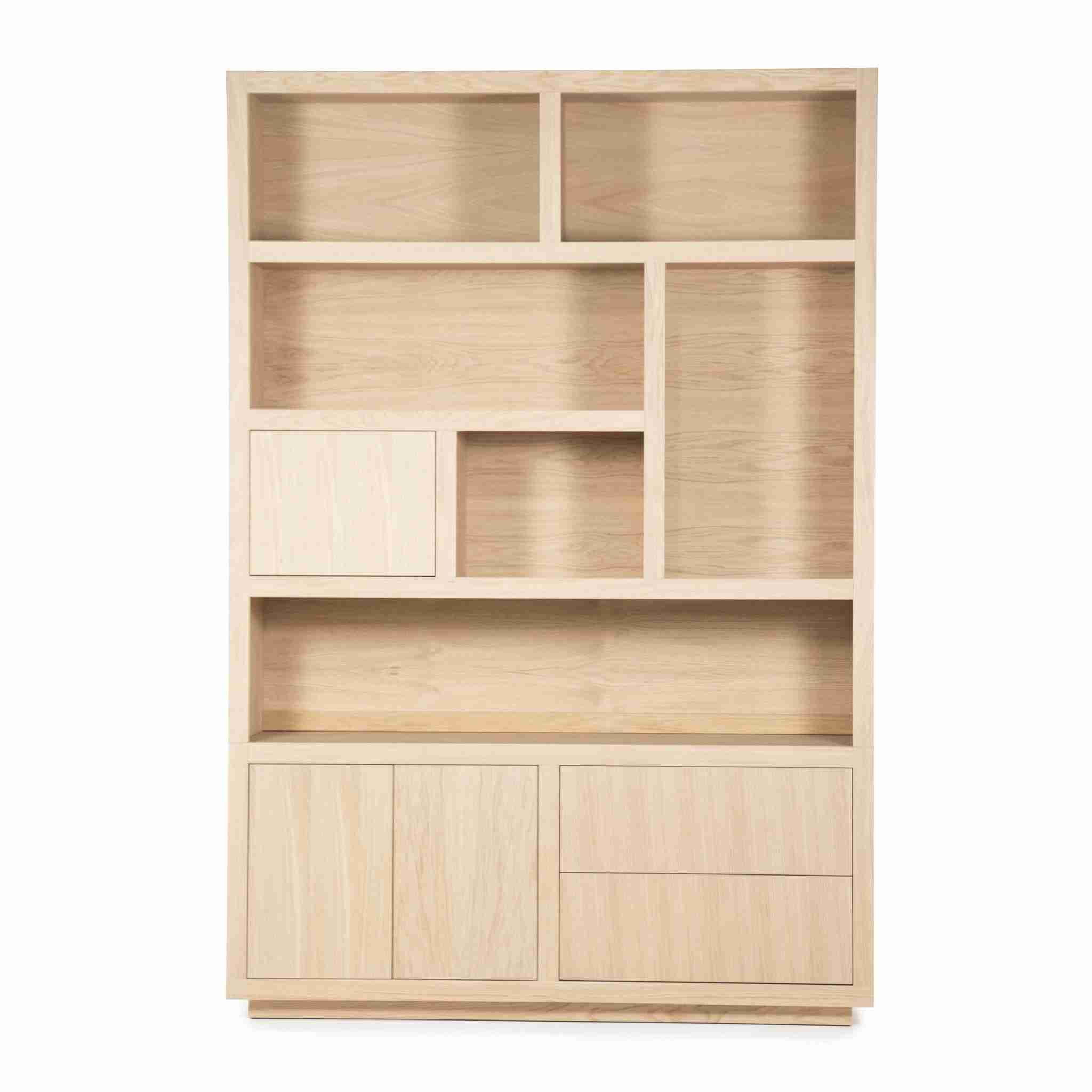 Eleonora Opbergkast 'Helsinki' Eiken, 220 x 150cm, kleur Naturel