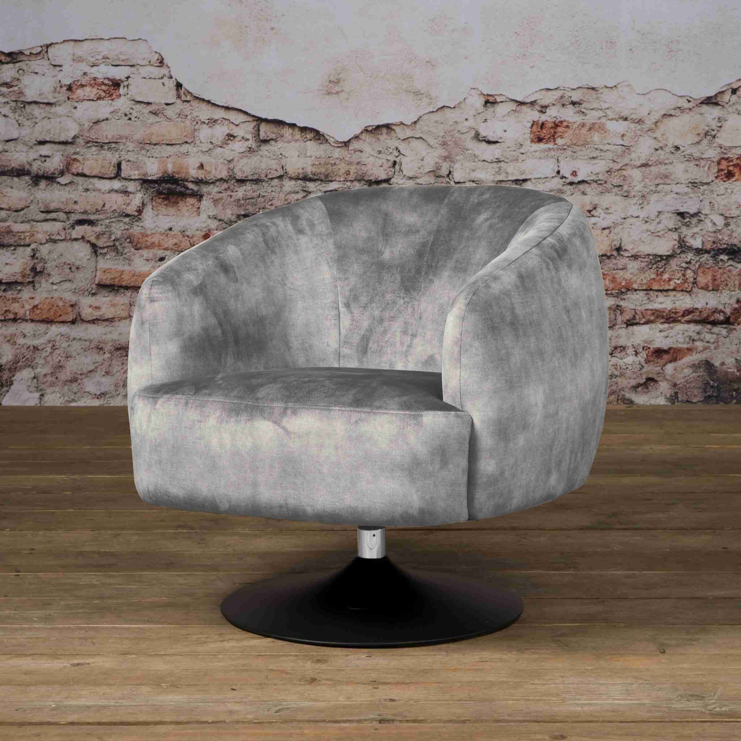 Tower Living Fauteuil 'Barga', kleur grijs