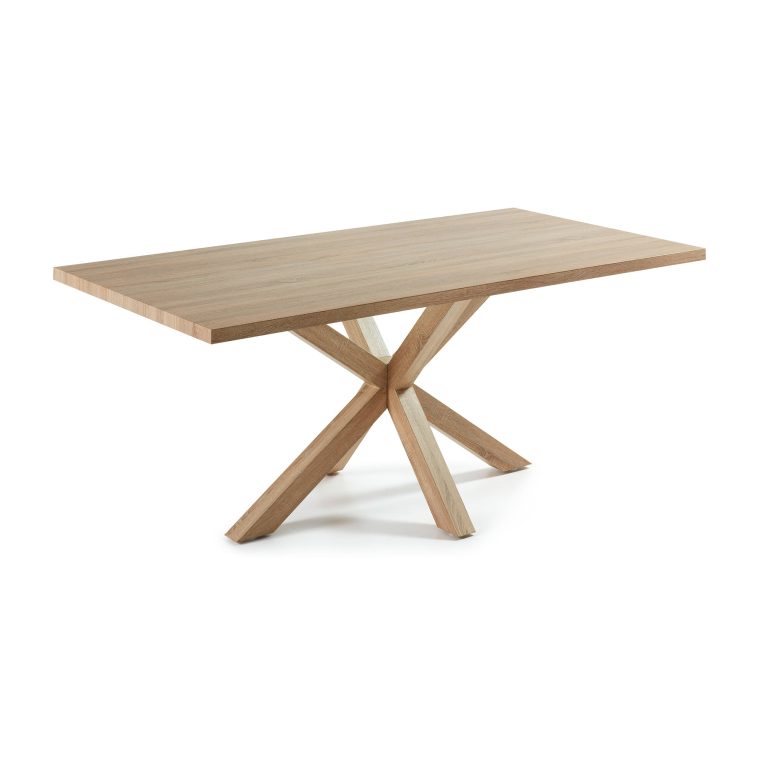 Kave Home Eettafel 'Argo' Eikenlook, 200 x 100cm, kleur Naturel