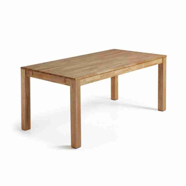 Kave Home uitschuifbare eettafel 'Isbel' eiken naturel, 120-200 x 75cm