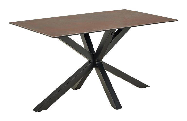 Bendt Eettafel 'Line' Keramiek, 135 x 80cm, kleur Bruin