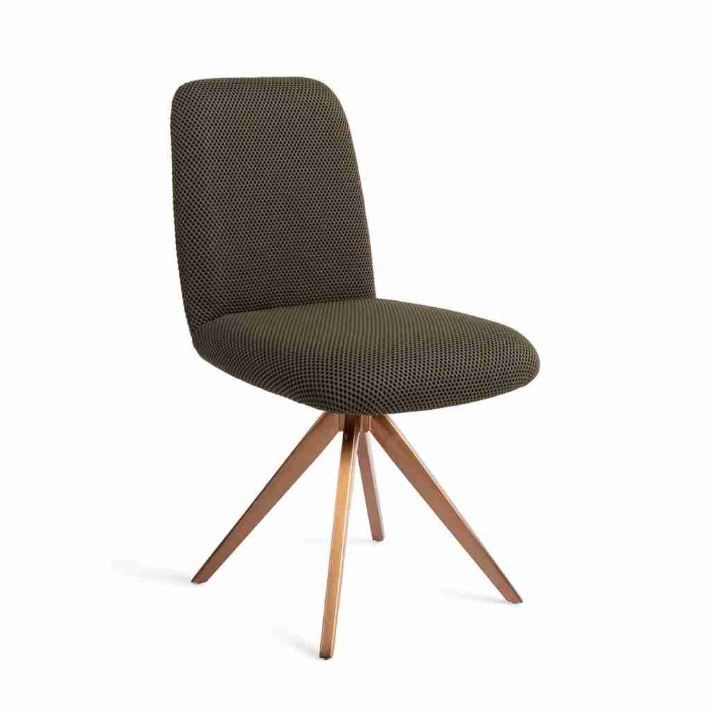 Jesper Home Eetkamerstoel Taiwa Draaibaar, Turn Rose - Jungle Jewel