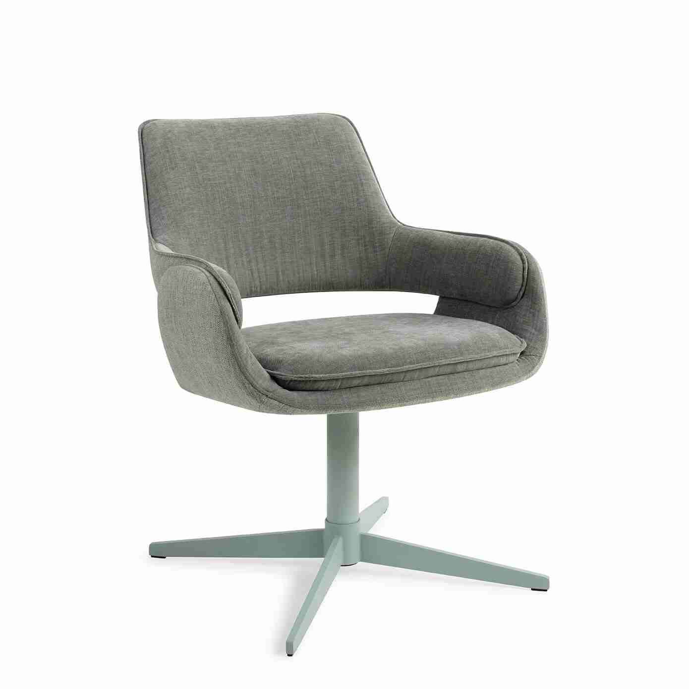 Jesper Home Draaifauteuil 'Oketo' kleur Green Midori
