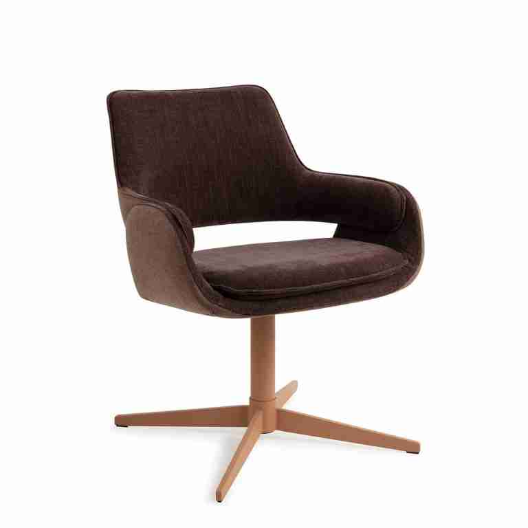 Jesper Home Draaifauteuil 'Oketo' kleur Chestnut Chase