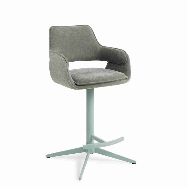 Jesper Home Barkruk 'Oketo' Draaibaar, kleur Green Midori (zithoogte 65cm)