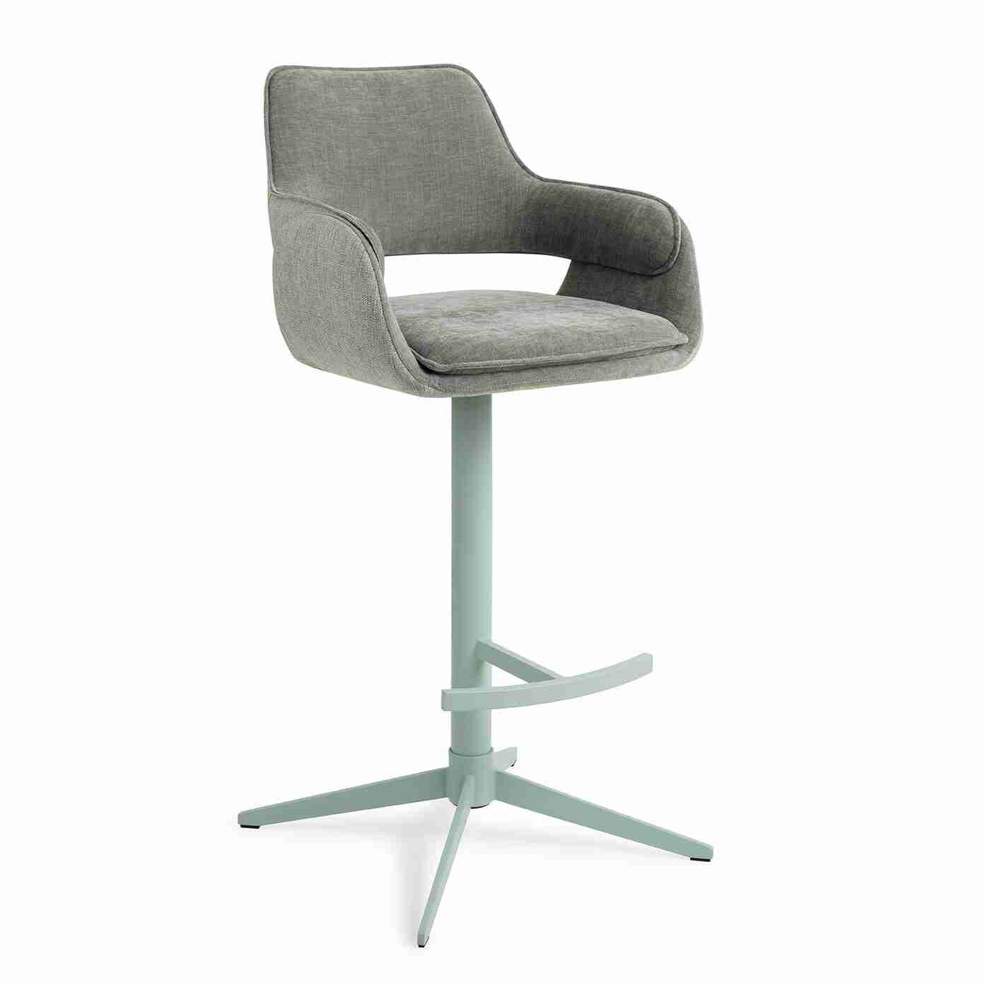Jesper Home Barkruk 'Oketo' Draaibaar, kleur Green Midori (zithoogte 75cm)