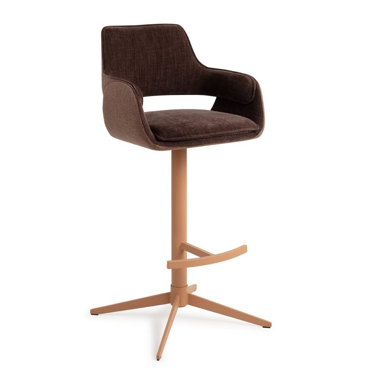 Jesper Home Barkruk 'Oketo' Draaibaar, kleur Chestnut Chase (zithoogte 75cm)