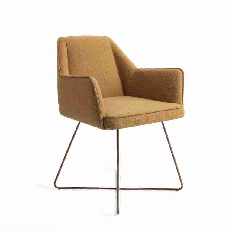 Jesper Home Eetkamerstoel 'Tome' Cross Rose, kleur Masai Giraffe